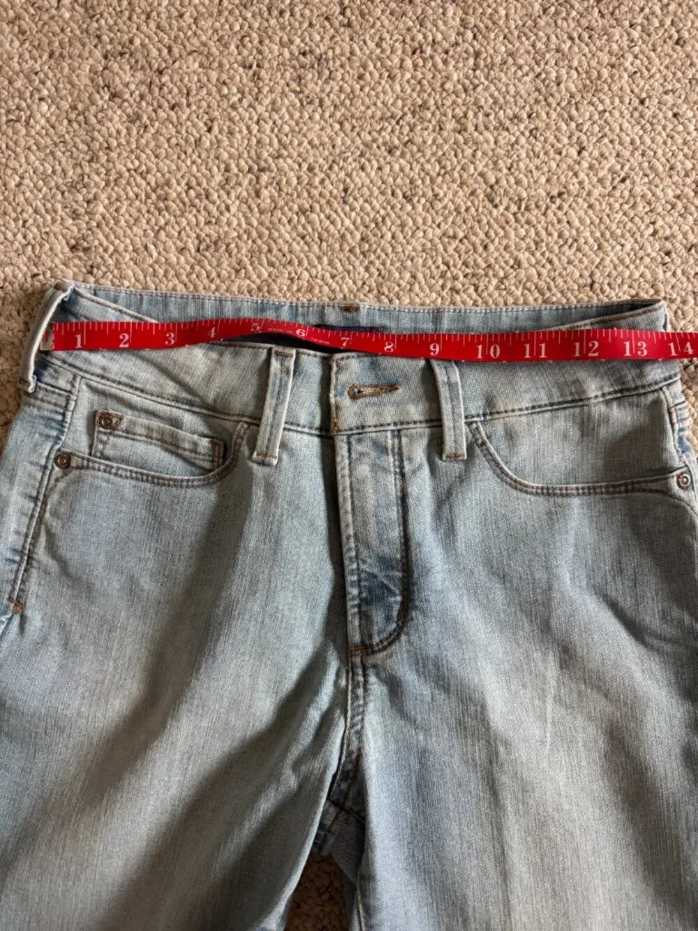 Blue Jeans Light Wash NYDJ Sz 6 Skinny Not Your Daughters Jeans
